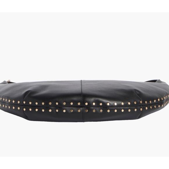 Madewell The Essential Curve Shoulder Bag Leather True Black One Size NWOT - Picture 3 of 13